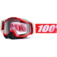 Óculos 100% racecraft fire red lente transparente