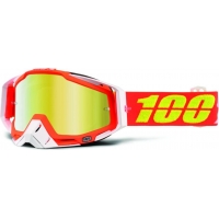 Óculos 100% racecraft razmataz lente espelhada dourada