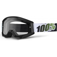 Óculos 100% strata black lime lente transparente