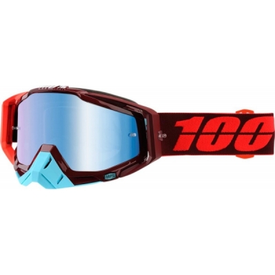 Óculos 100% racecraft kikass lente espelhada azul