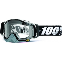 Óculos 100% racecraft abyss black lente transparente