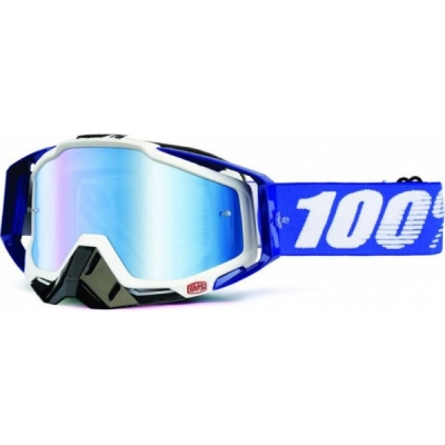 Óculos 100% racecraft cobalt lente espelhada azul
