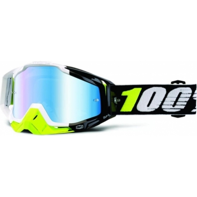 Óculos 100% racecraft emrata lente espelhada azul