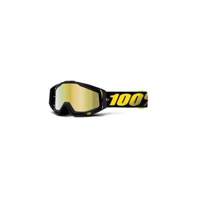 Óculos 100% racecraft race day lente espelhada dourada